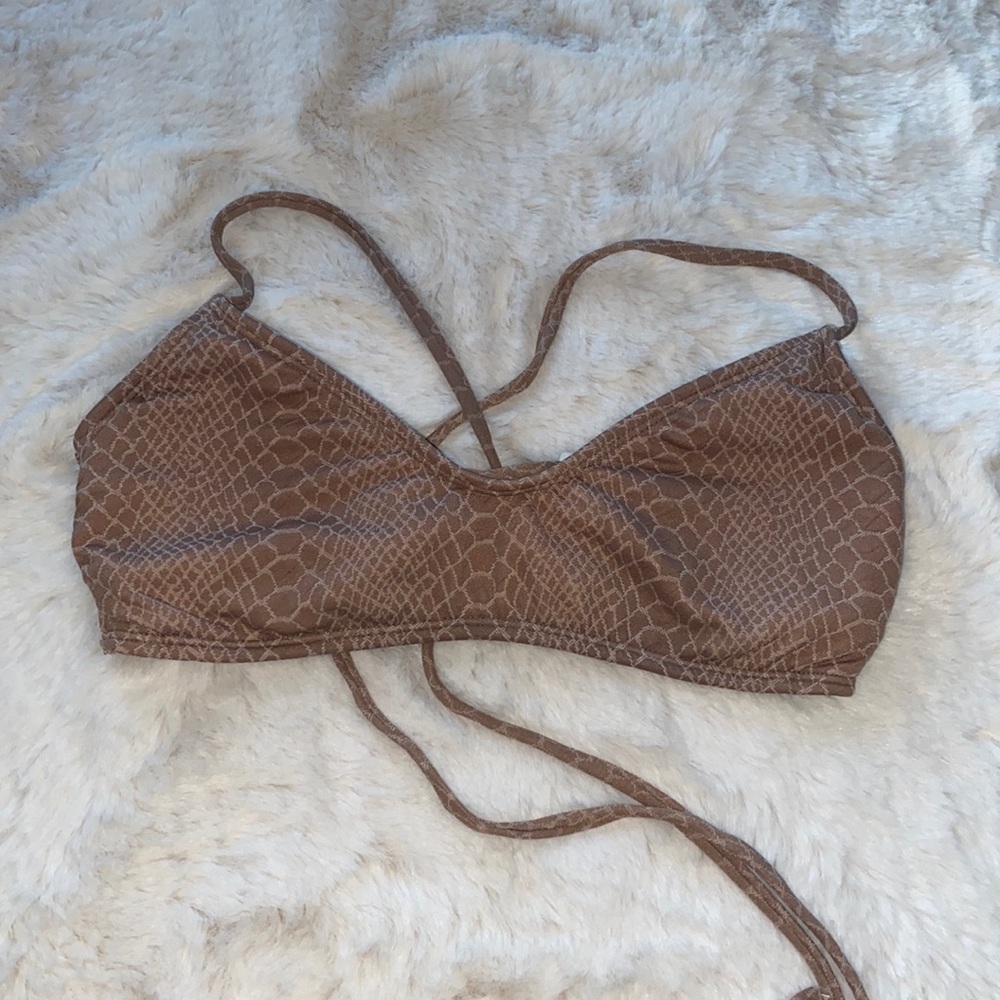 Snake skin bikini top